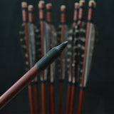 80 cm Handmade Wooden Arrows Turkey Feather